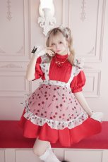 画像1: 【予約商品】cherry doll one-piece dress＆ribbon clip（チェリードールワンピース＆リボンクリップ） (1)