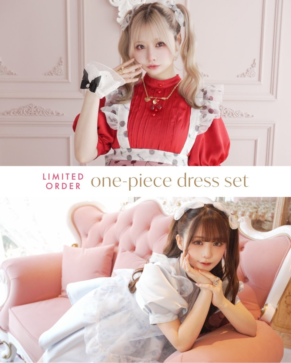 画像5: 【予約商品】macaron doll one-piece dress＆ribbon clip（マカロンドールワンピース＆リボンクリップ） (5)
