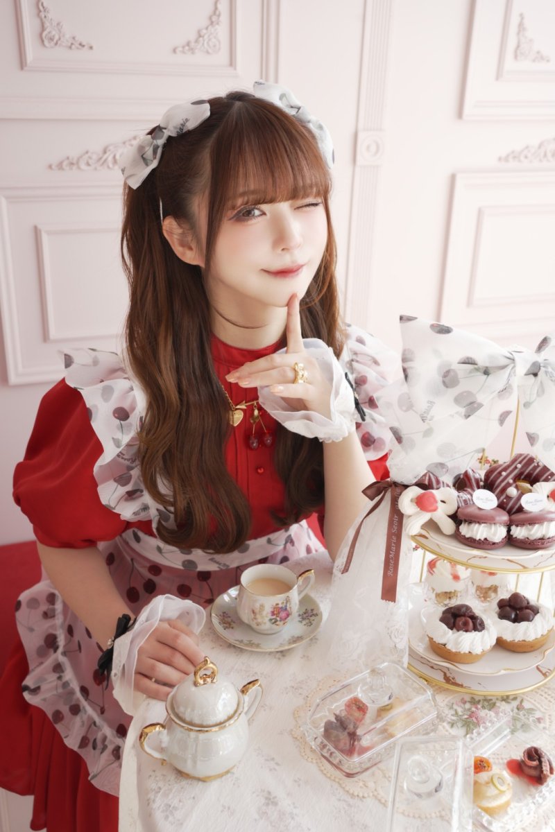 画像11: 【予約商品】cherry doll one-piece dress＆ribbon clip（チェリードールワンピース＆リボンクリップ） (11)