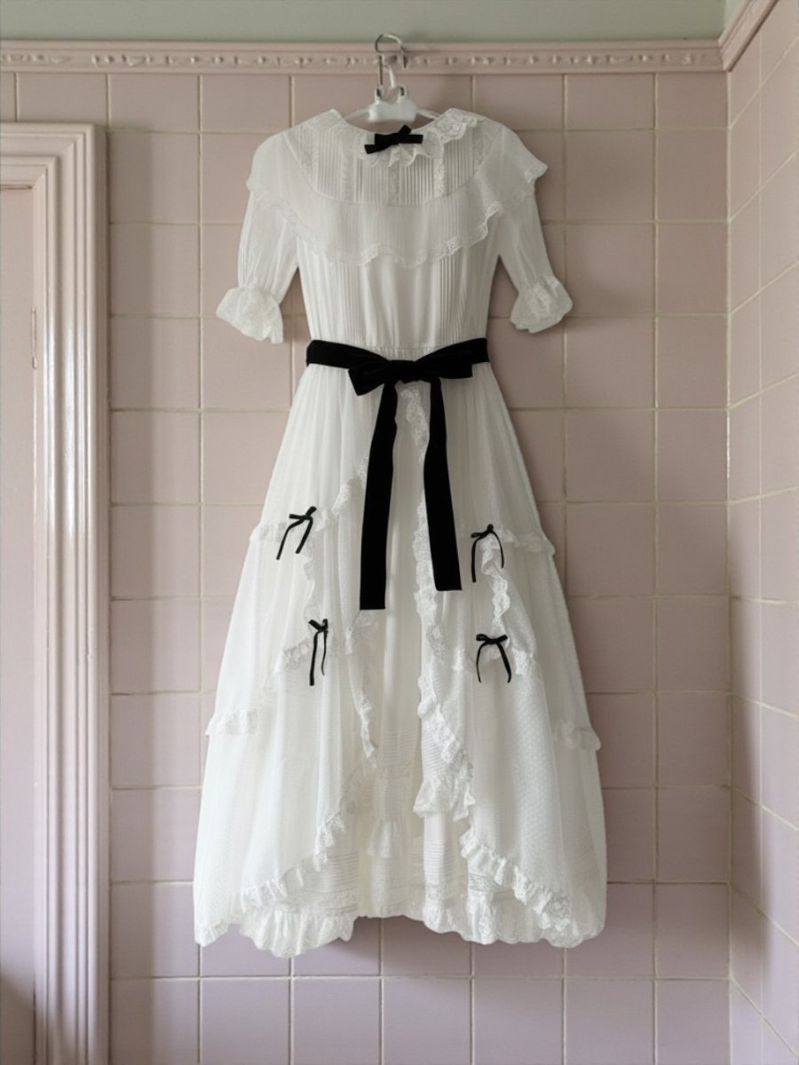 画像1: 【ワンピースのみ】cotton doll one-piece dress（コットンドールワンピース） (1)