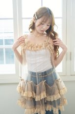 画像5: 【予約商品】tulle one-piece dress（チュールワンピース/ベージュ） (5)