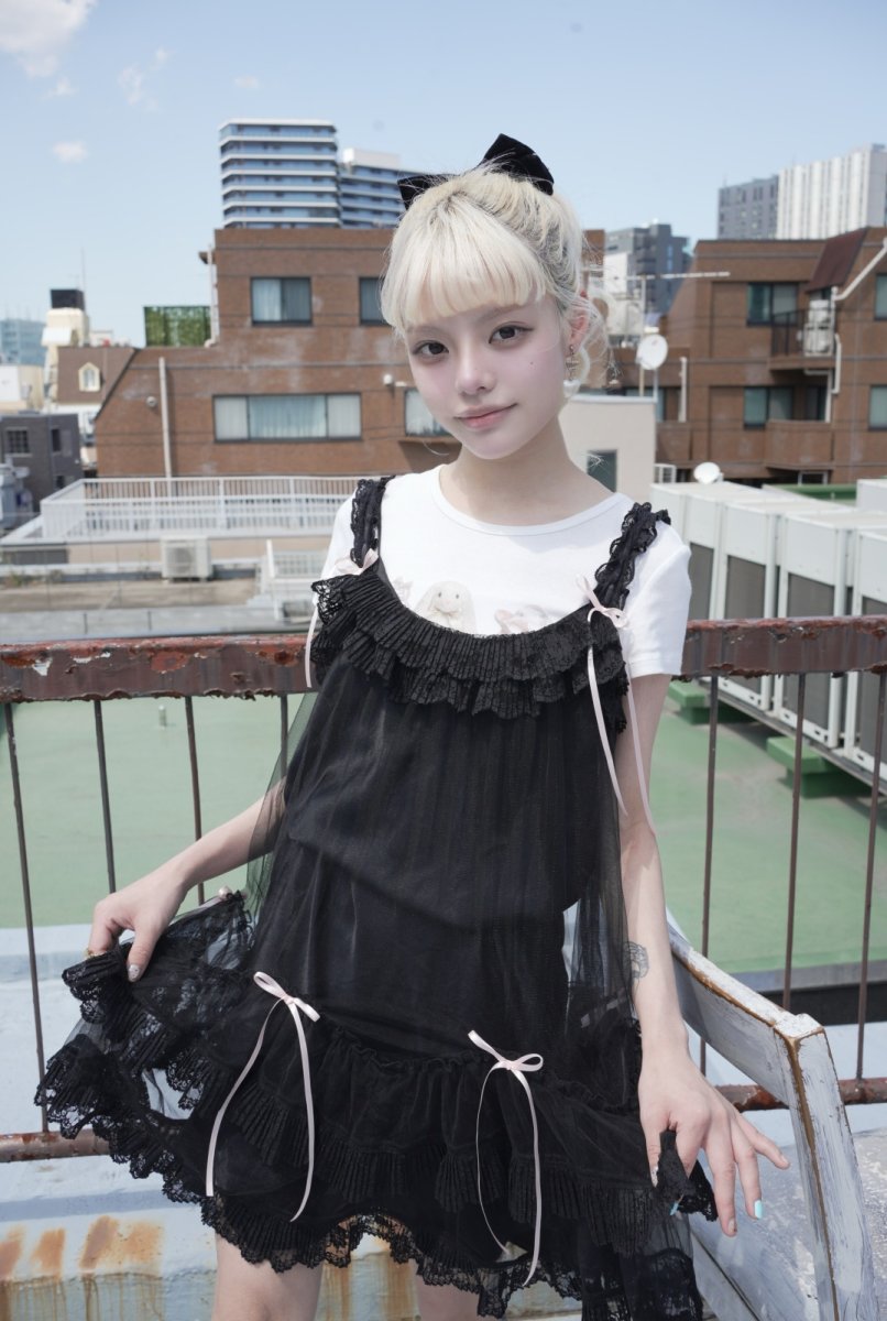 画像27: tulle one-piece dress（チュールワンピース/ホワイト） (27)