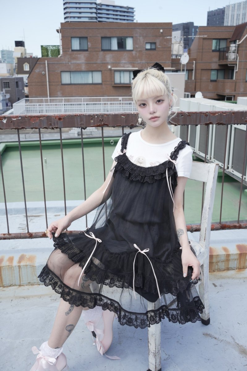 画像31: tulle one-piece dress（チュールワンピース/ホワイト） (31)