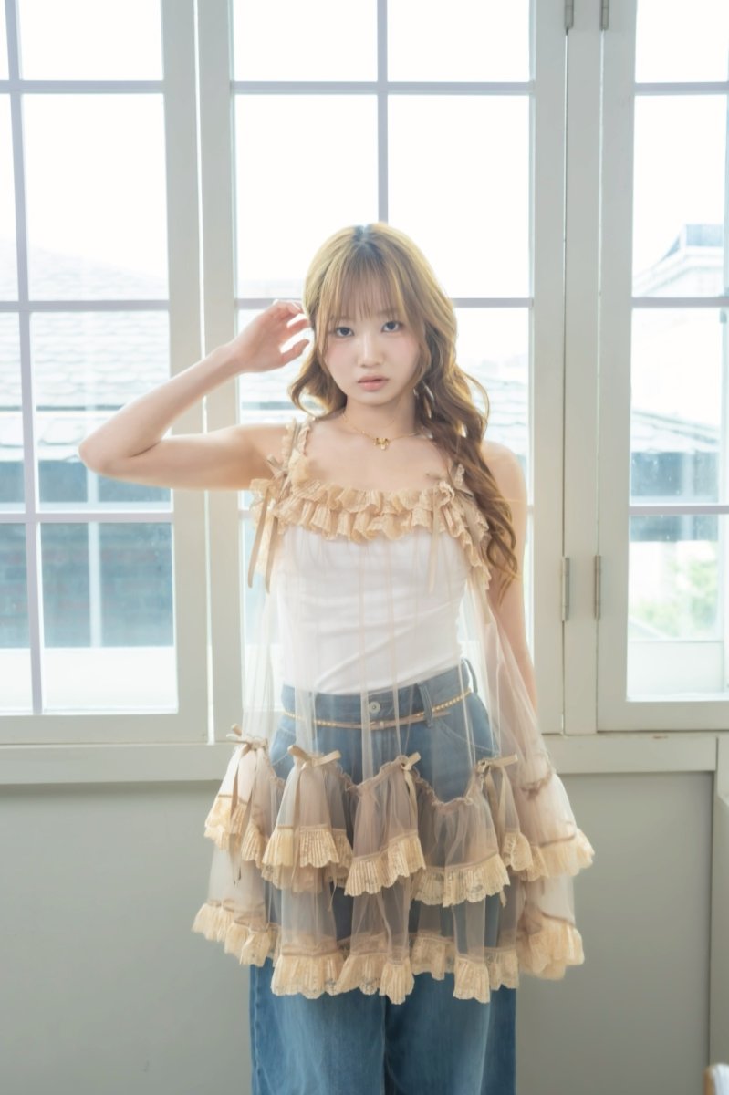 画像24: tulle one-piece dress（チュールワンピース/ホワイト） (24)