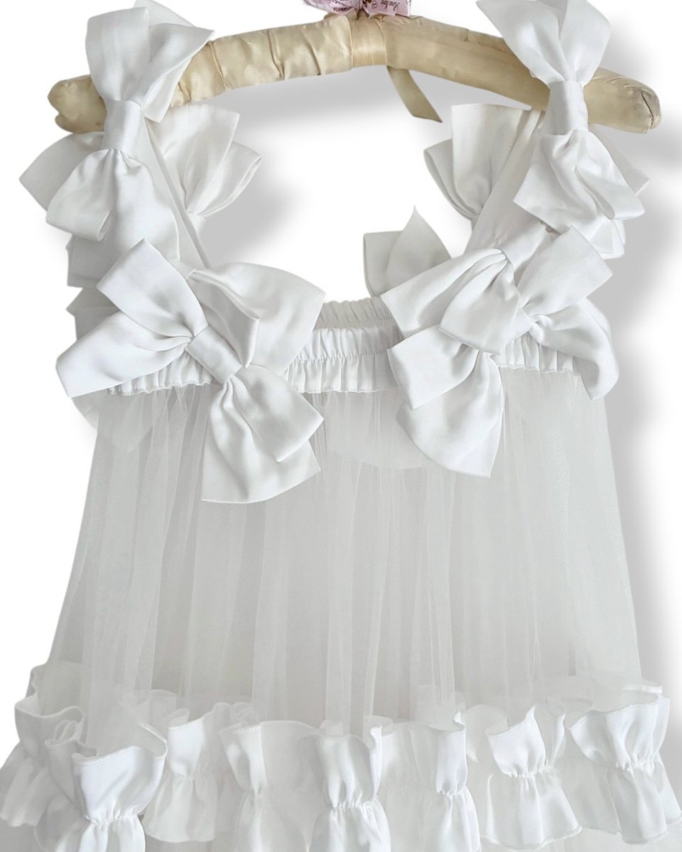 画像15: 【予約商品】ribbon tule one-piece dress（リボンチュールワンピース） (15)