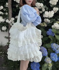 画像1: frill pillow bag（フリルピローバッグ） (1)