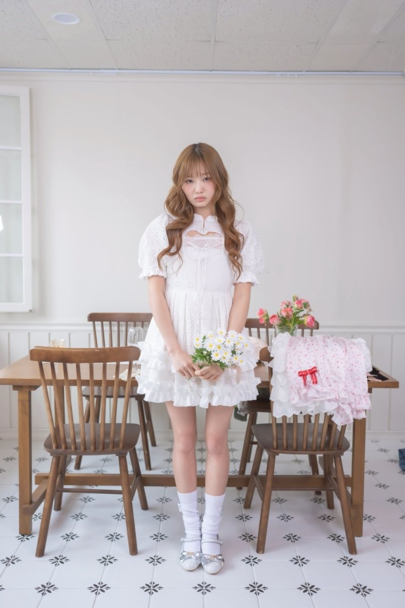 画像3: 【予約商品】heart china one-piece dress（ハートチャイナワンピース） (3)