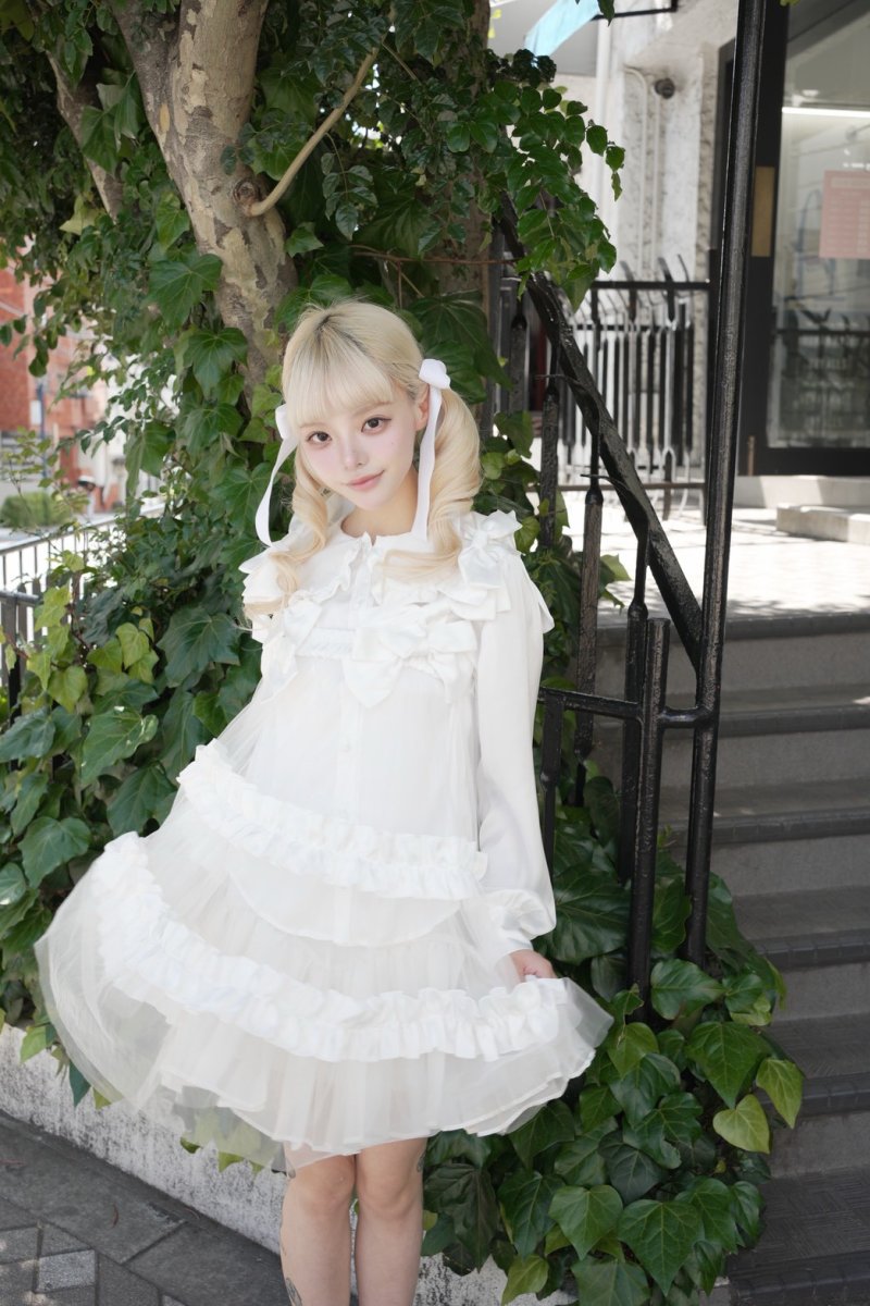 画像24: 【5/24発売予約商品】ribbon tule one-piece dress（リボンチュールワンピース） (24)