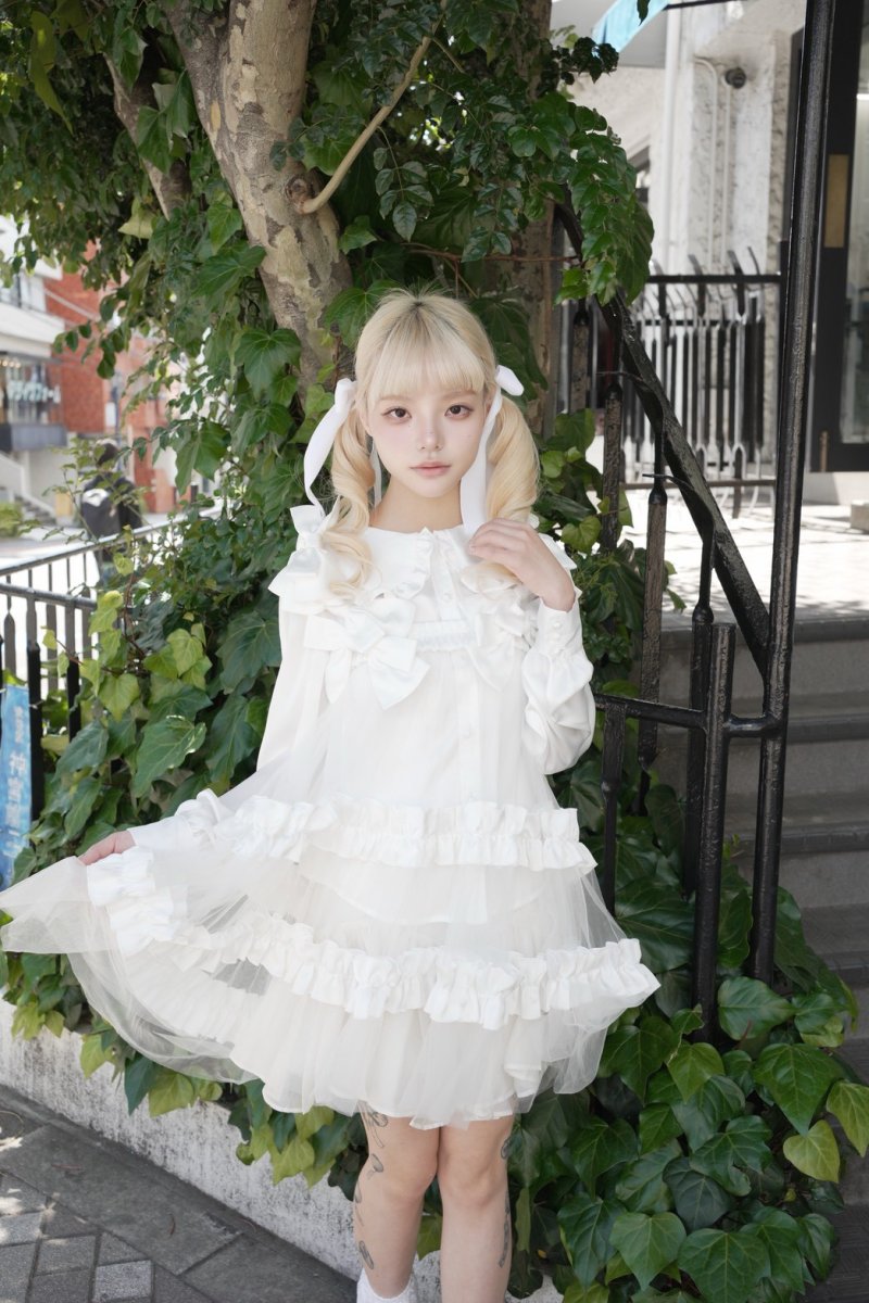 画像26: 【5/24発売予約商品】ribbon tule one-piece dress（リボンチュールワンピース） (26)