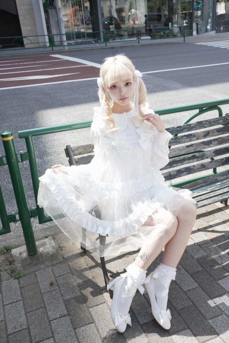 画像32: 【5/24発売予約商品】ribbon tule one-piece dress（リボンチュールワンピース） (32)