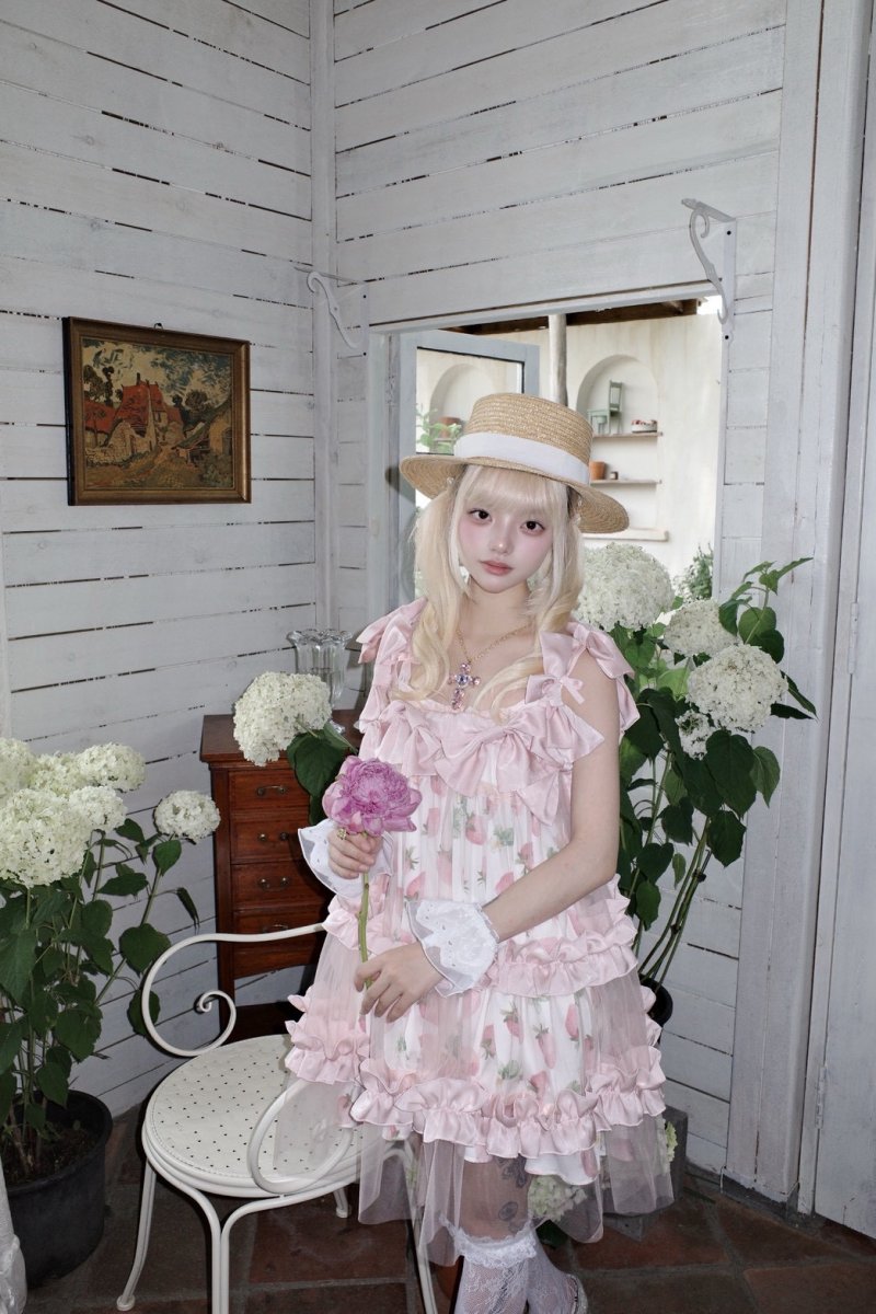 画像1: 【5/24発売予約商品】ribbon tule one-piece dress（リボンチュールワンピース） (1)