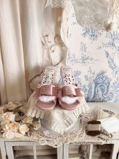 画像22: 【予約商品】Fluffy puff Shoes（フルッフィーパフシューズ）(ミュールタイプ/編み上げサテンリボン付き) (22)