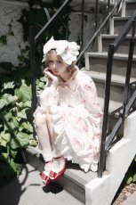 画像4: 【予約商品】Fluffy puff Shoes（フルッフィーパフシューズ）(ミュールタイプ/編み上げサテンリボン付き) (4)