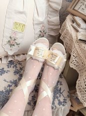 画像18: 【予約商品】Fluffy puff Shoes（フルッフィーパフシューズ）(ミュールタイプ/編み上げサテンリボン付き) (18)