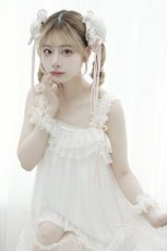 画像1: 【select item】lace Chignon cap（レースシニヨンキャップ） (1)