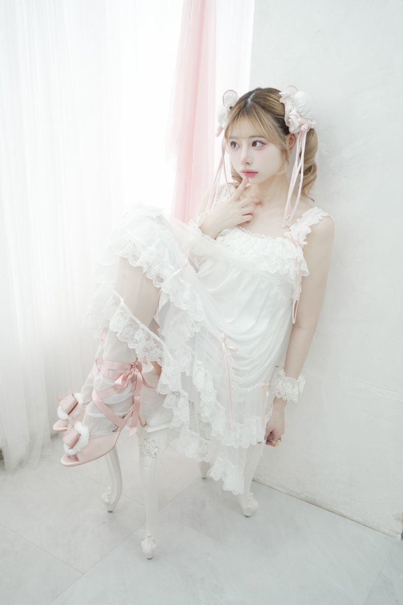 画像6: 【select item】lace Chignon cap（レースシニヨンキャップ） (6)