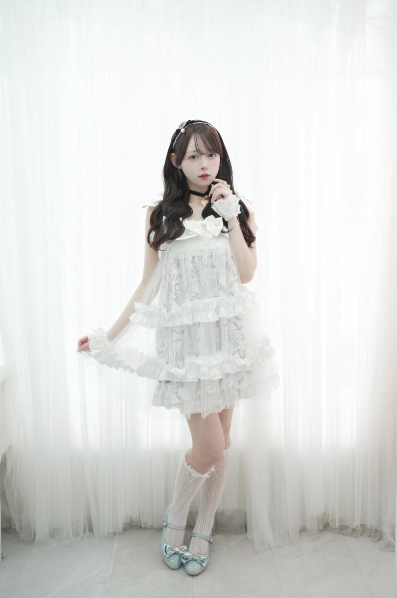 画像3: ribbon tule one-piece dress（リボンチュールワンピース） (3)
