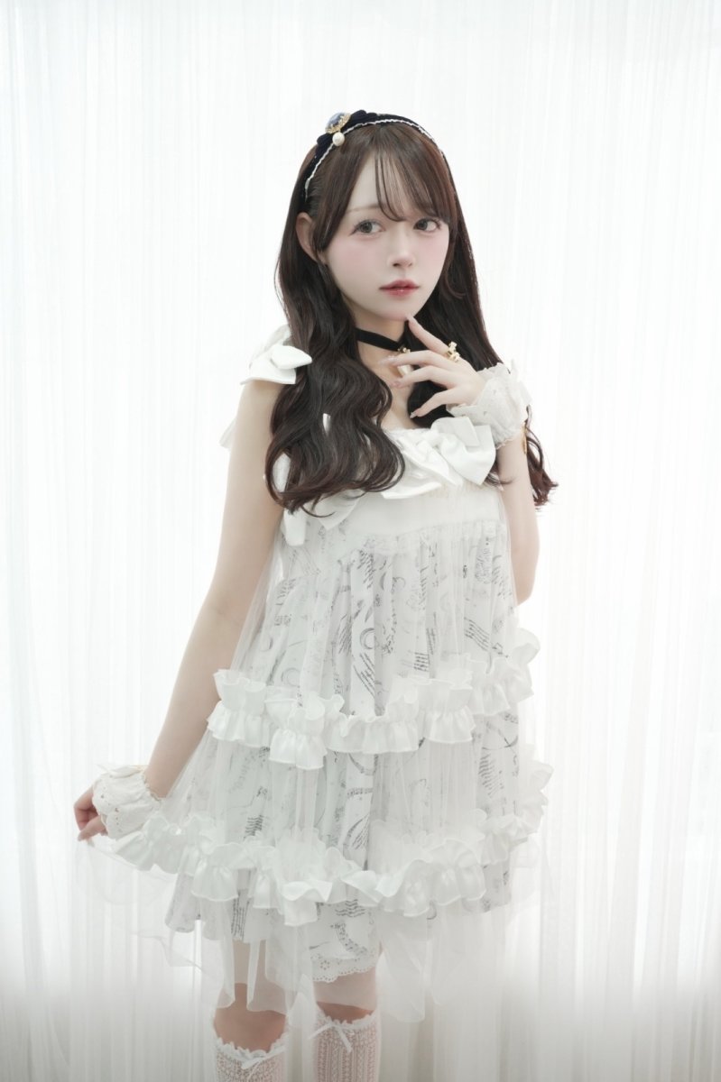 画像4: ribbon tule one-piece dress（リボンチュールワンピース） (4)
