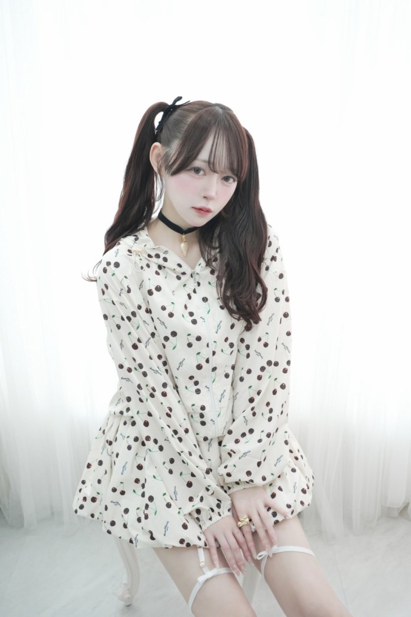 画像3: cherry hoodie&skirt（チェリーフーディ＆スカート） (3)
