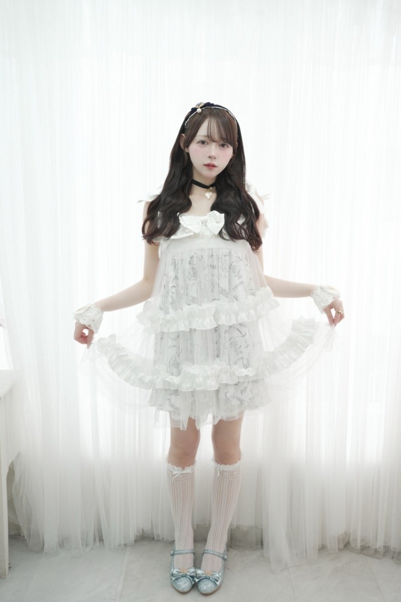 画像5: ribbon tule one-piece dress（リボンチュールワンピース） (5)