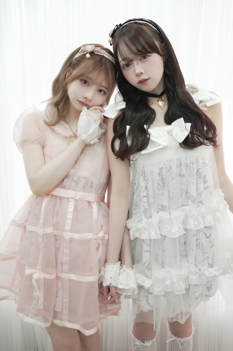 画像4: frill cute bone one-piece dress（フリルキュートボーンワンピース） (4)