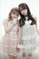 画像4: frill cute bone one-piece dress（フリルキュートボーンワンピース） (4)
