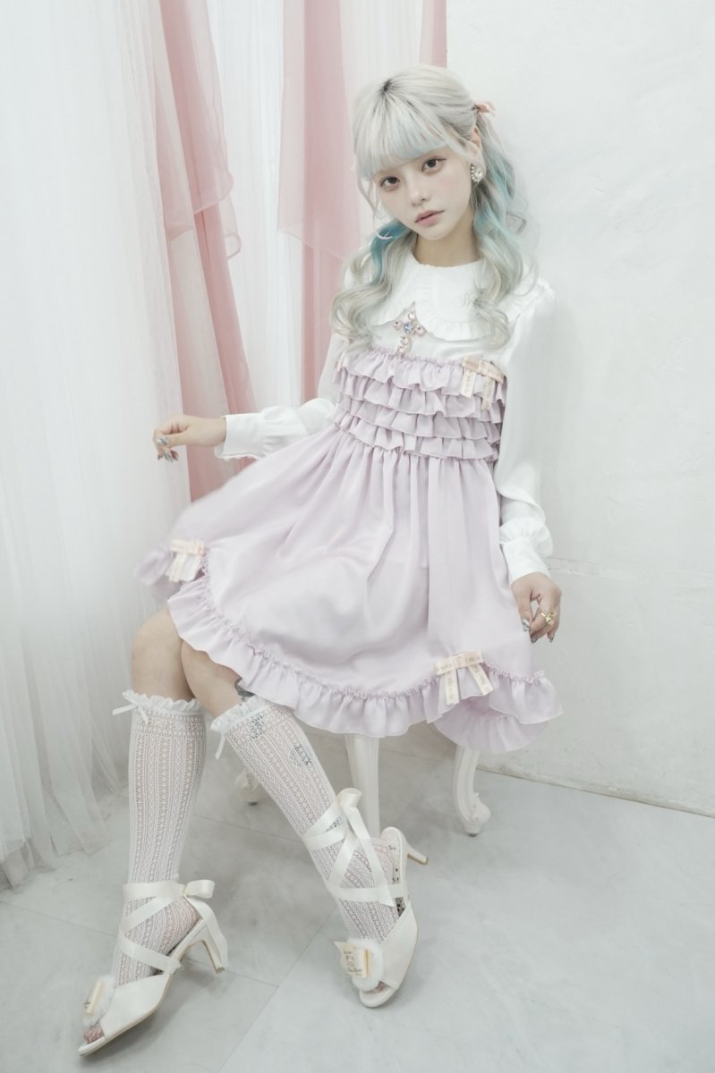 画像5: frill ribbon one-piece dress（フリルリボンキャミソール） (5)