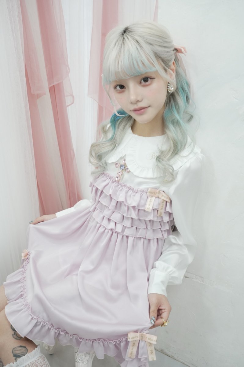 画像7: frill ribbon one-piece dress（フリルリボンキャミソール） (7)