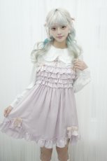 画像4: frill ribbon one-piece dress（フリルリボンキャミソール） (4)