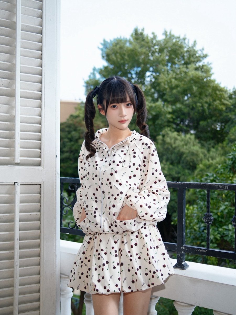 画像3: cherry hoodie&skirt（チェリーフーディ＆スカート） (3)