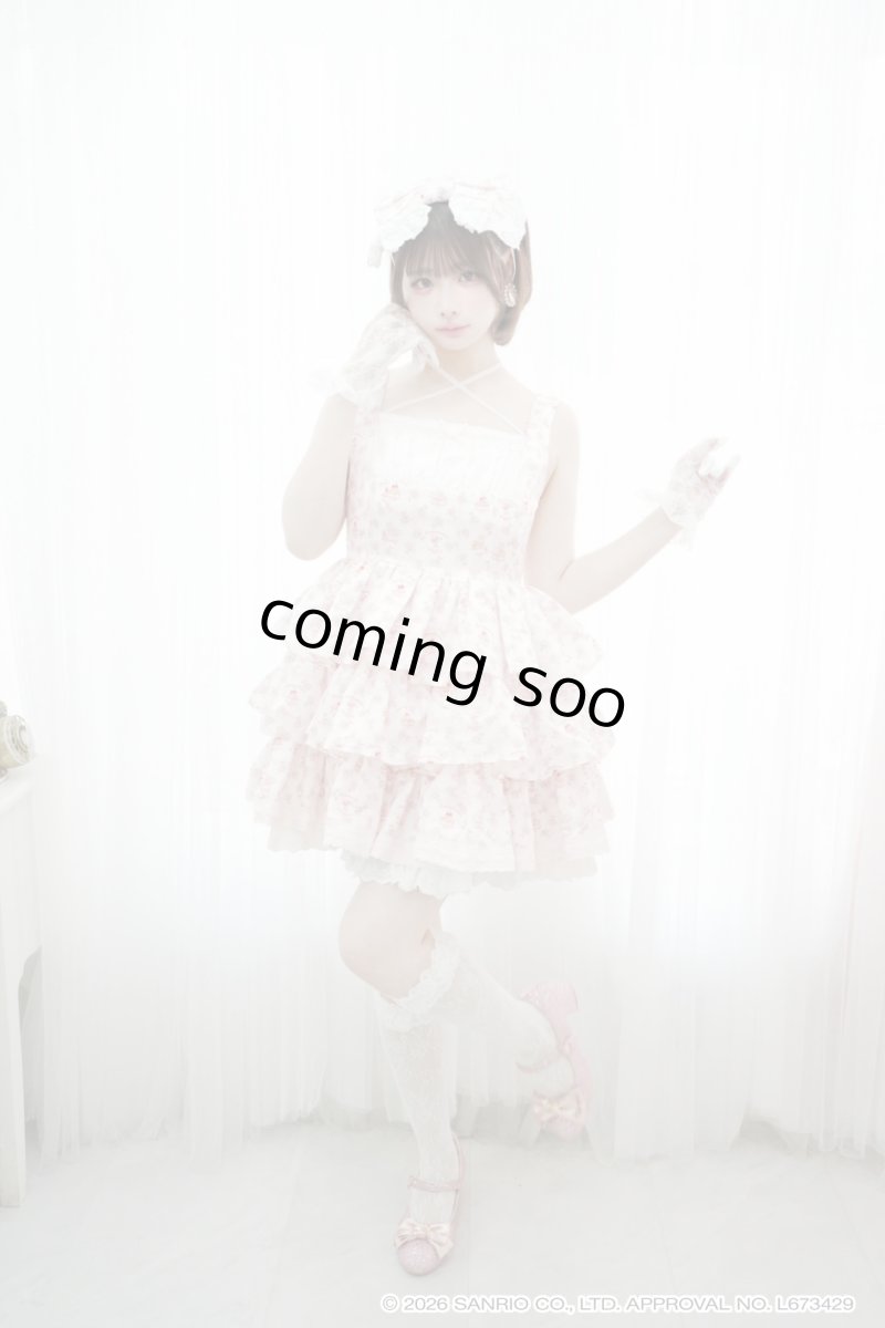 画像3: ribbon frill one-piece（リボンフリルワンピース）マロンクリーム/ピンク (3)