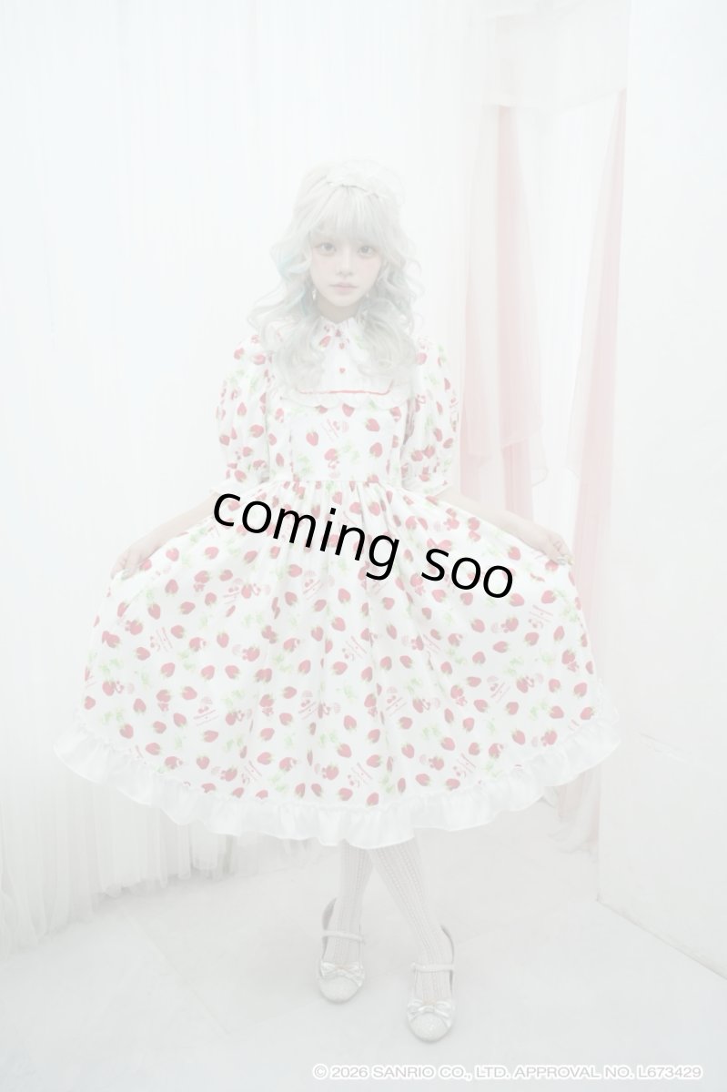 画像2: long strawberry doll one-piece（ロングストロベリードールワンピース） (2)