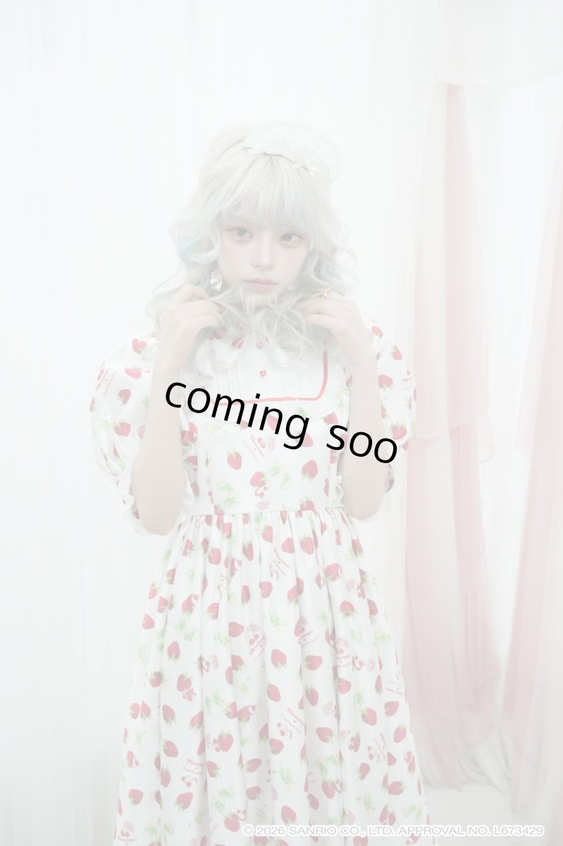 画像4: long strawberry doll one-piece（ロングストロベリードールワンピース） (4)