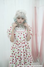 画像4: long strawberry doll one-piece（ロングストロベリードールワンピース） (4)