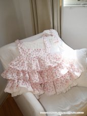 画像12: ribbon frill one-piece（リボンフリルワンピース）マロンクリーム/ピンク (12)