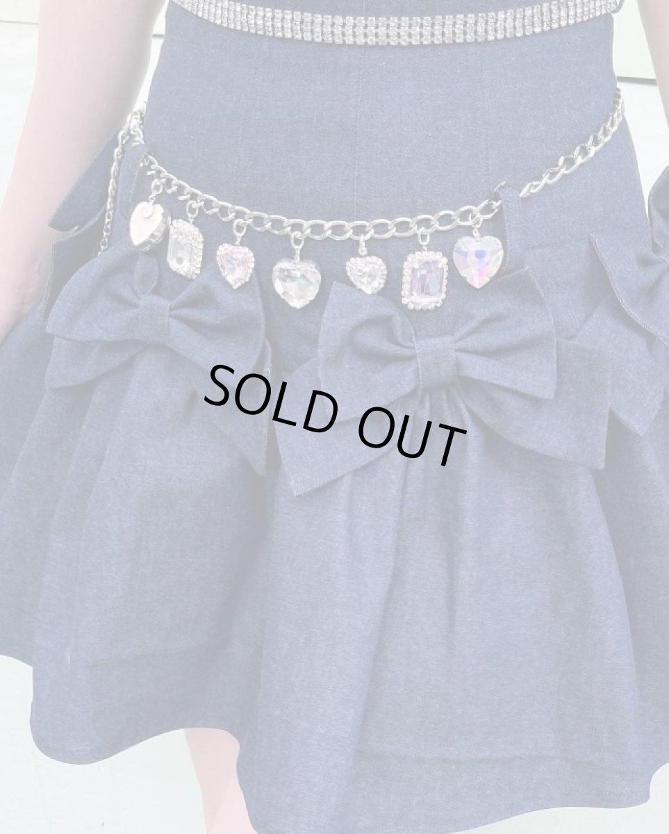 画像6: denim ribbon skirt(デニムリボンスカート) (6)