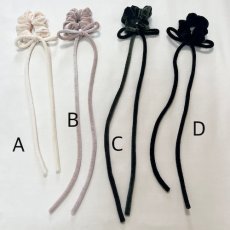 画像3: long ribbon chouchou（ロングリボンシュシュ） (3)