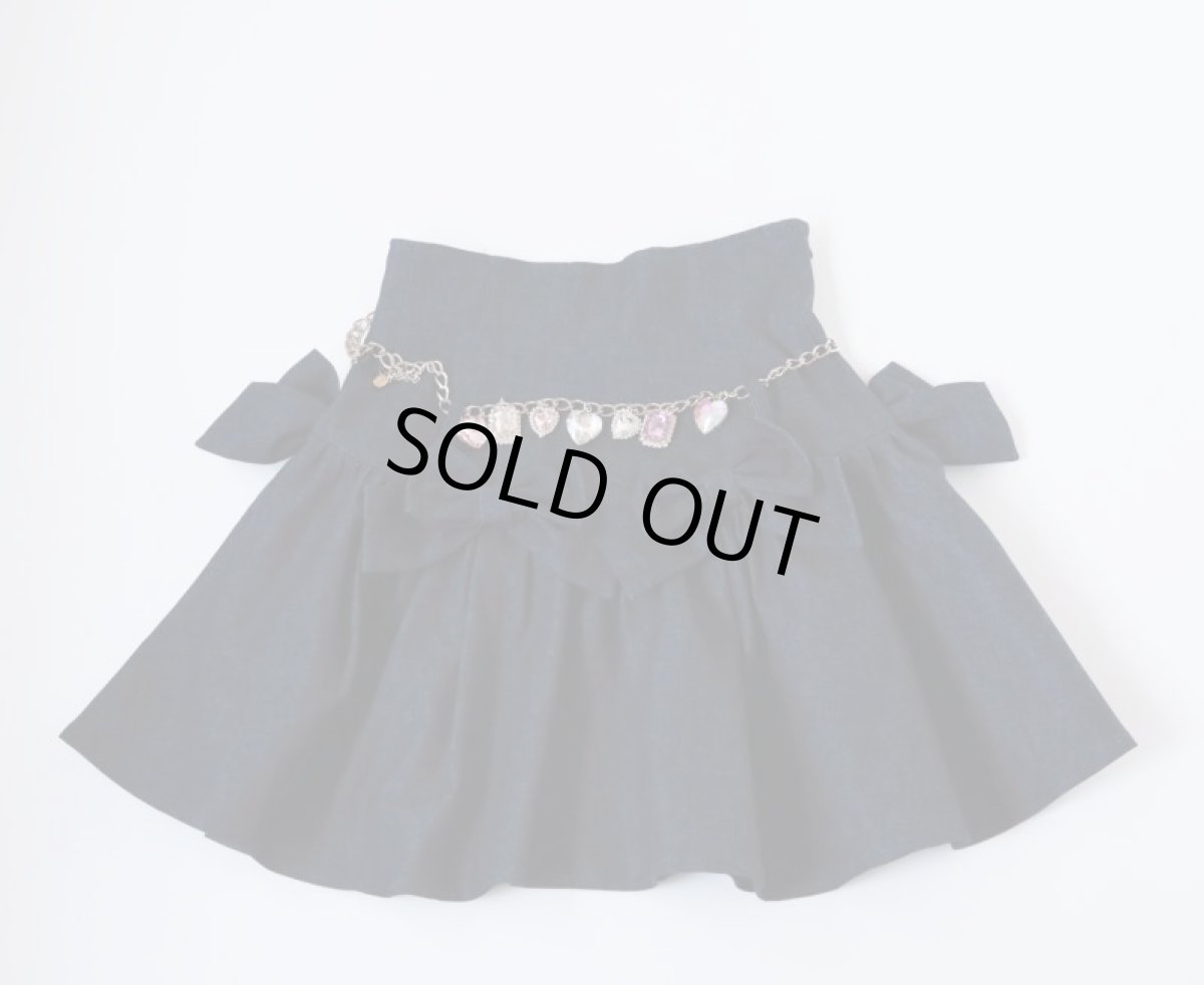 画像7: denim ribbon skirt(デニムリボンスカート) (7)