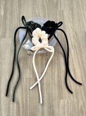 画像2: long ribbon chouchou（ロングリボンシュシュ） (2)