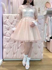 画像1: sheer pleats one-piece-dress（シアープリーツワンピース） (1)