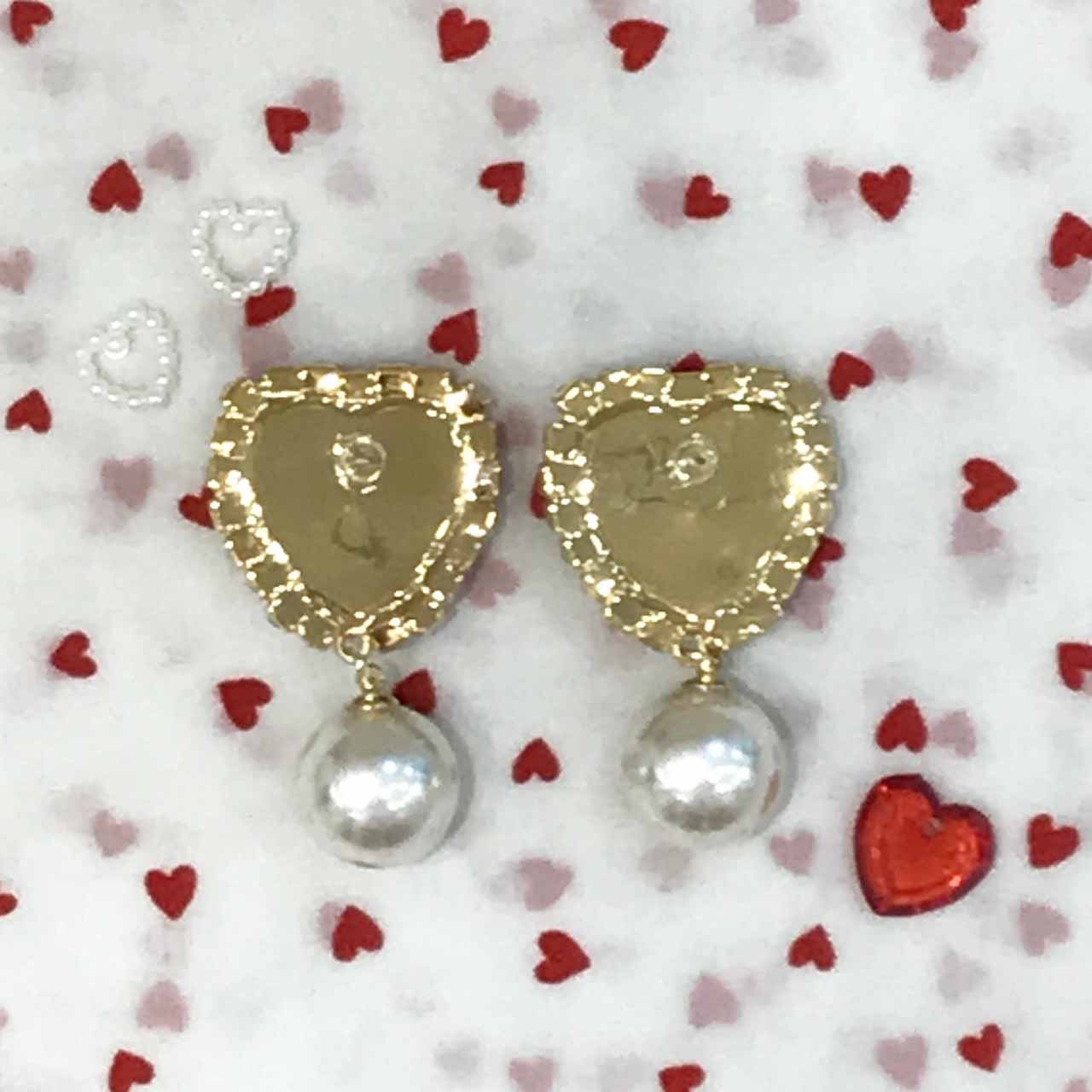 期間限定30%off】big heart bijou earring&pierce（ビッグハート