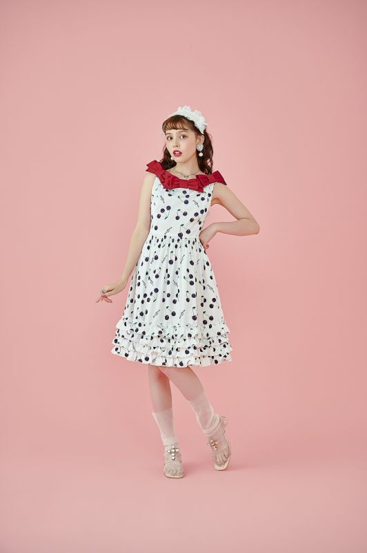 ribbon frill one-piece dress（リボンフリルワンピース） - RoseMarie