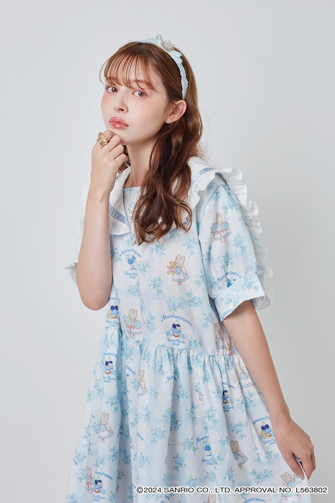 ribbon frill one-piece dress（リボンフリルワンピース） - RoseMarie